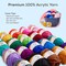 JumblCrafts Acrylic Yarn for Crocheting, 20 Assorted Colors Soft Crochet Yarn for Crafts